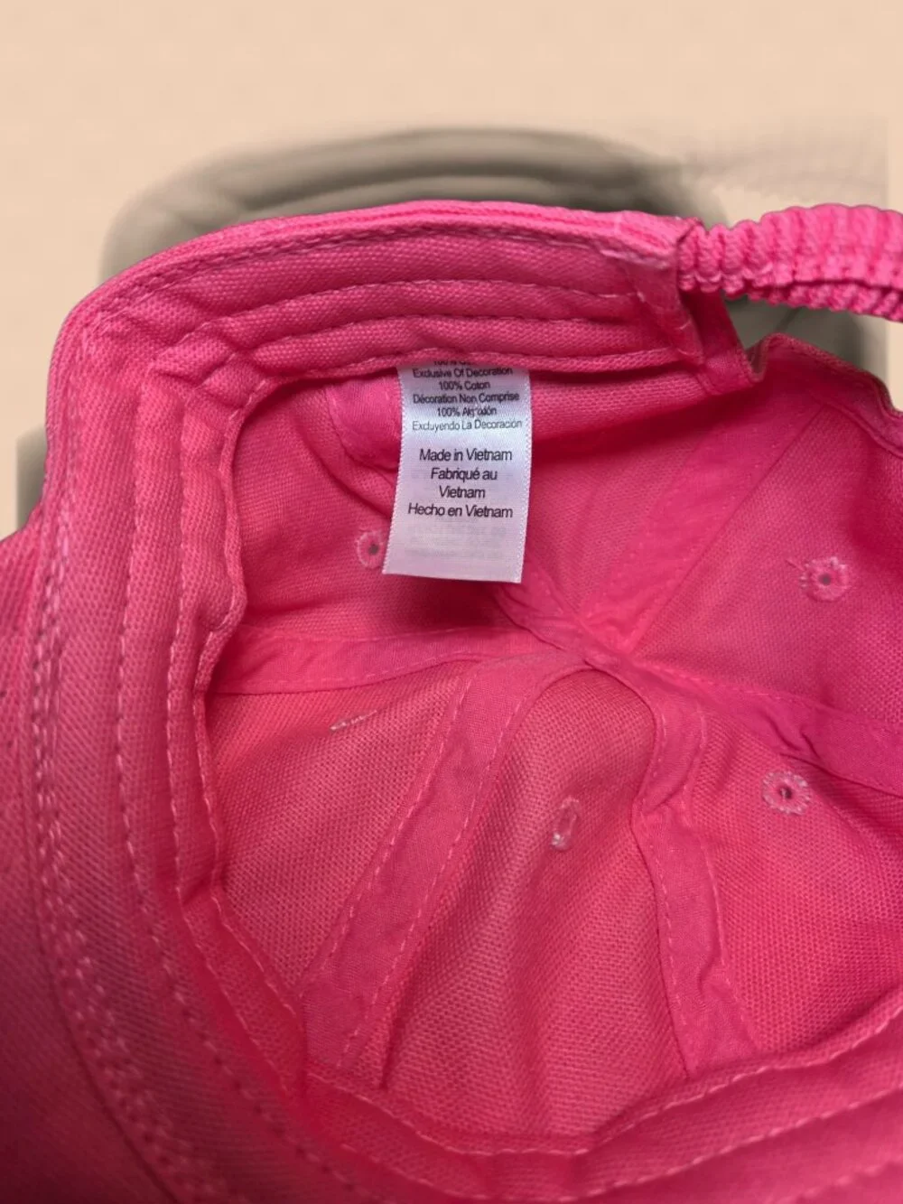 Carhartt Girls Toddler/Little Girls Pink Canvas Ball Cap Hat Elastic Back
